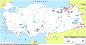 Türkiye Kuvaterner ve Güncel Buzullaşma Haritası